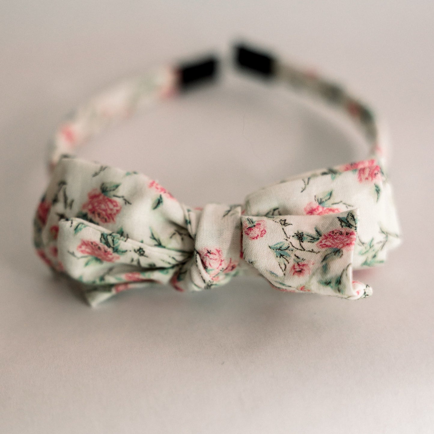 Three Little Bows Headband- Wild Rose