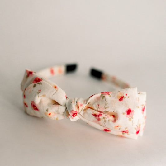 Three Little Bows Headband-Sunlit Meadow