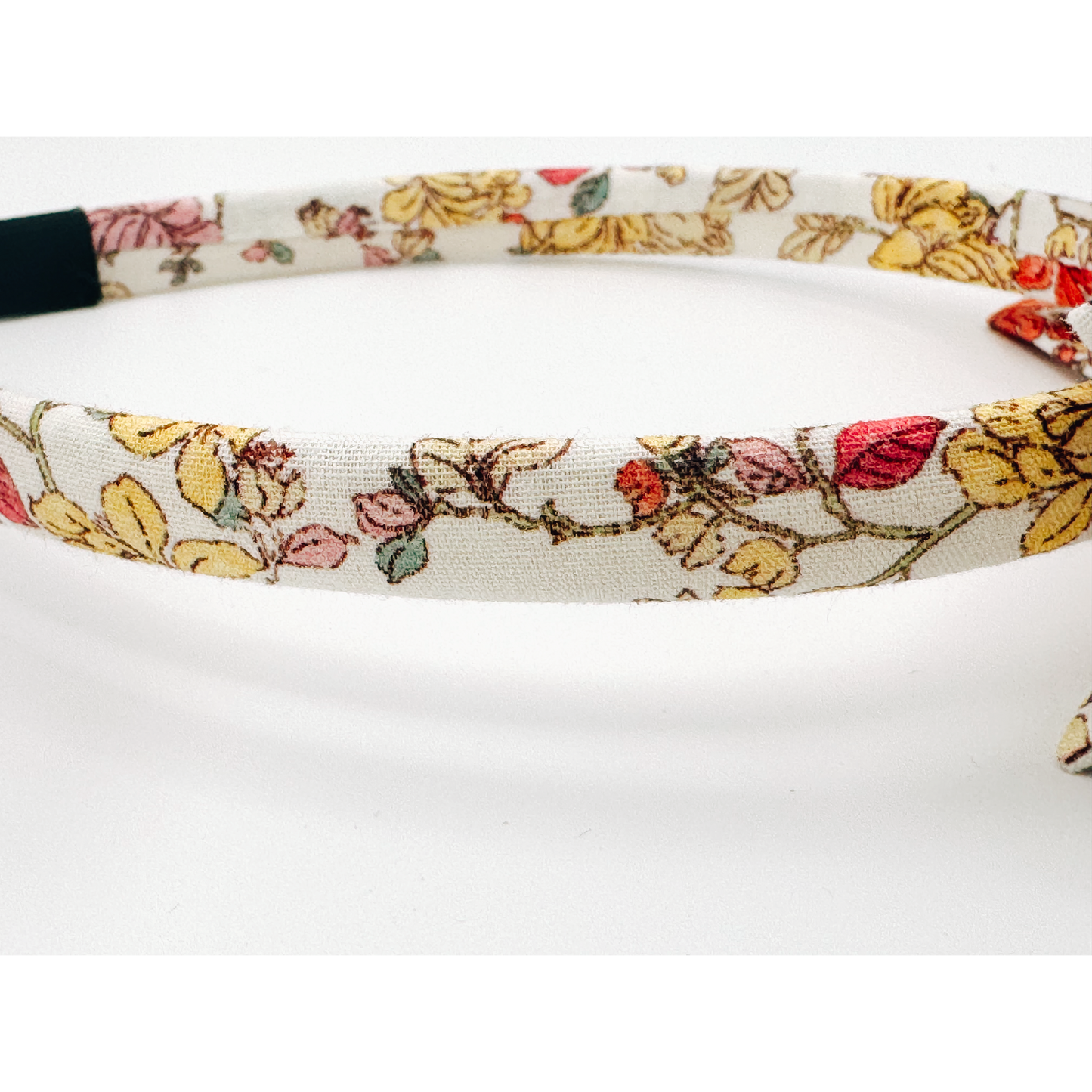 Three Little Bows Headband- Midsummer Vine