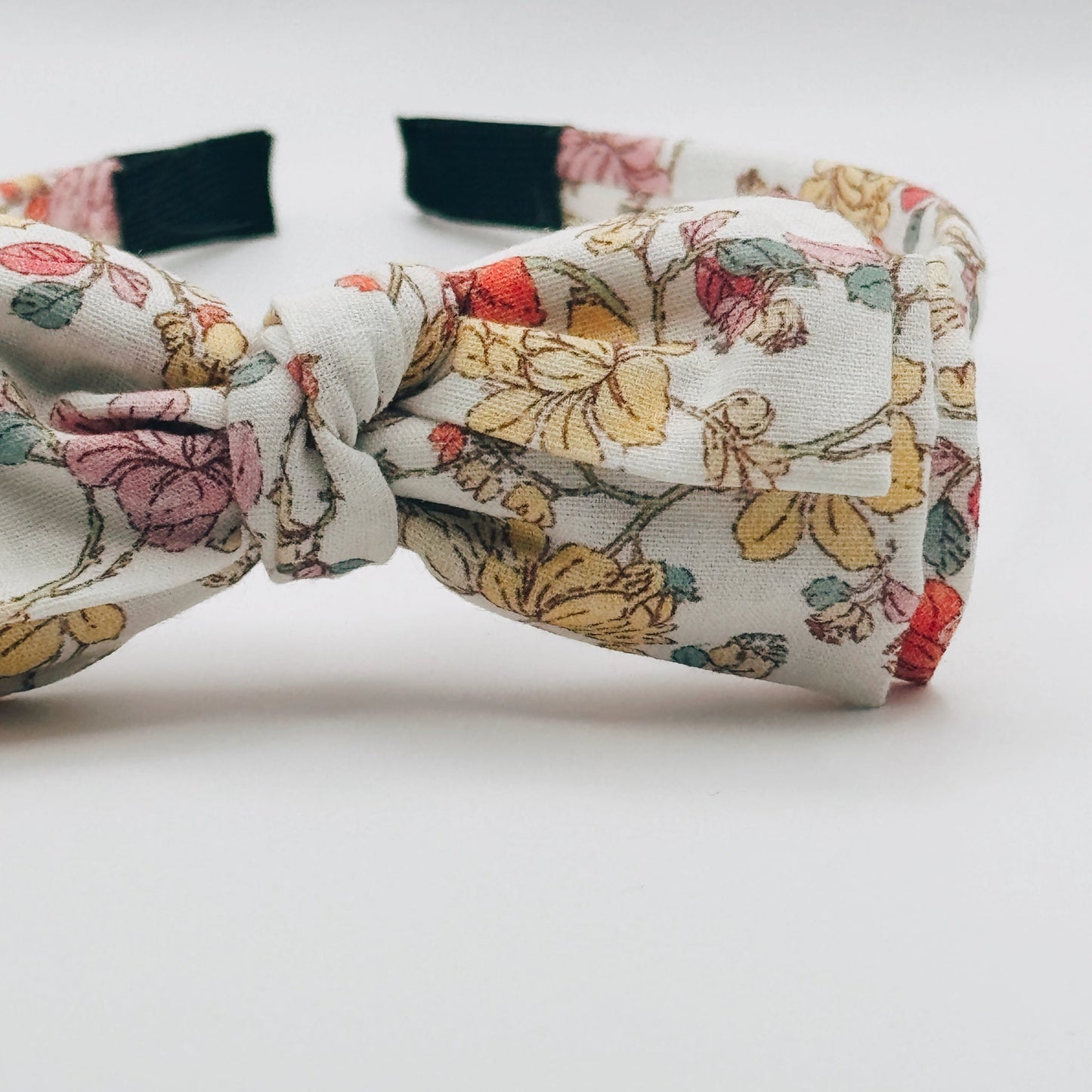 Three Little Bows Headband- Midsummer Vine