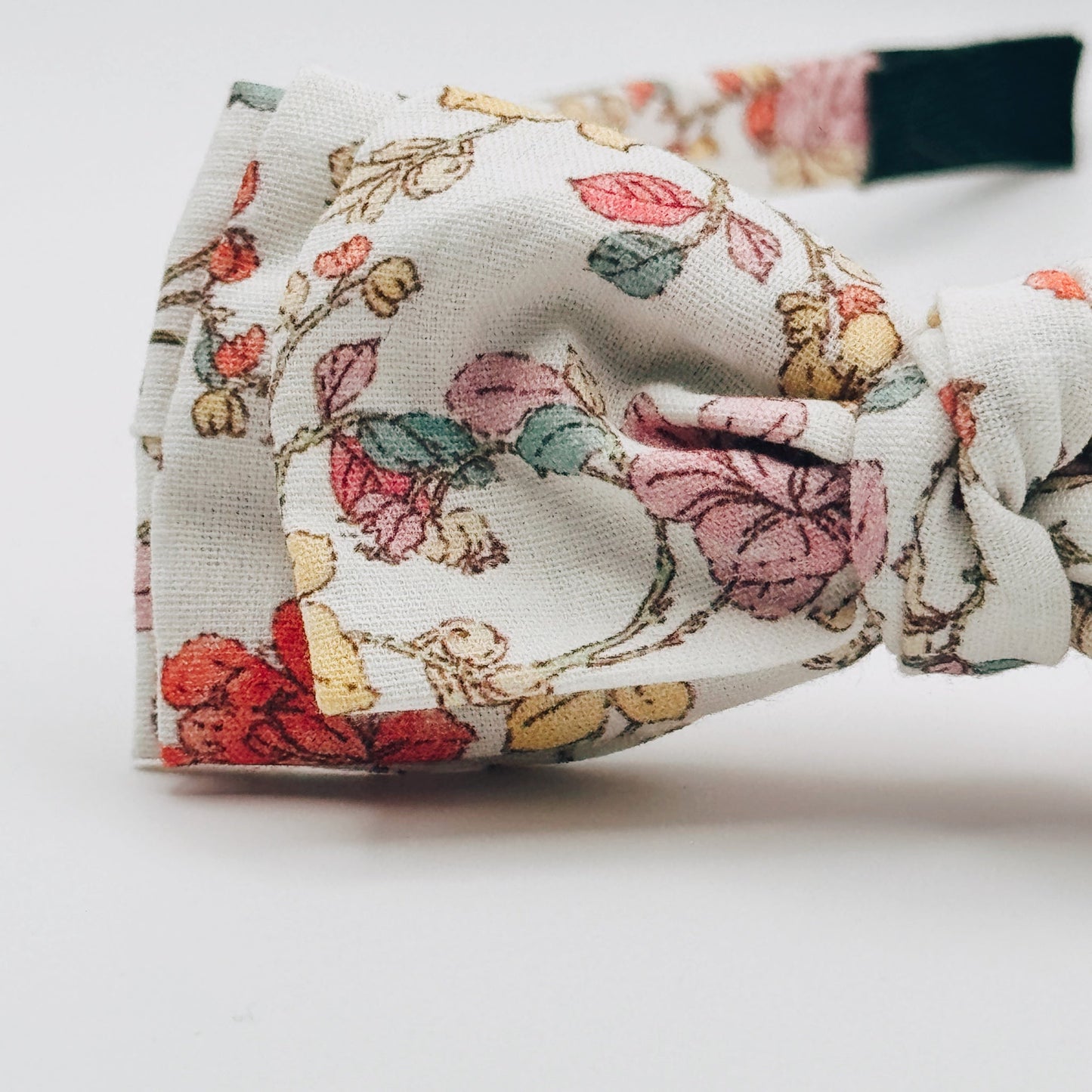 Three Little Bows Headband- Midsummer Vine