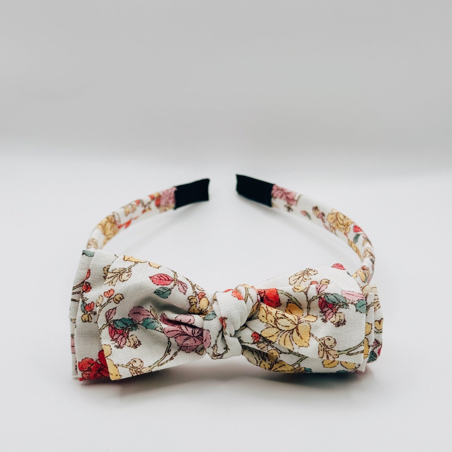Three Little Bows Headband- Midsummer Vine