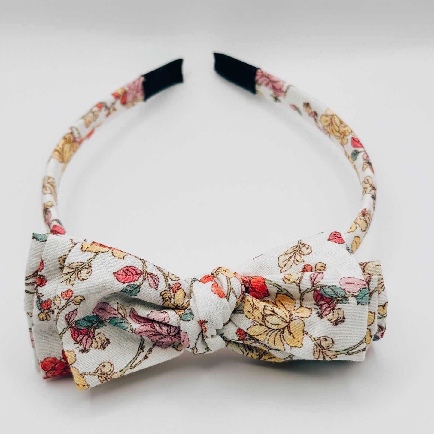 Three Little Bows Headband- Midsummer Vine