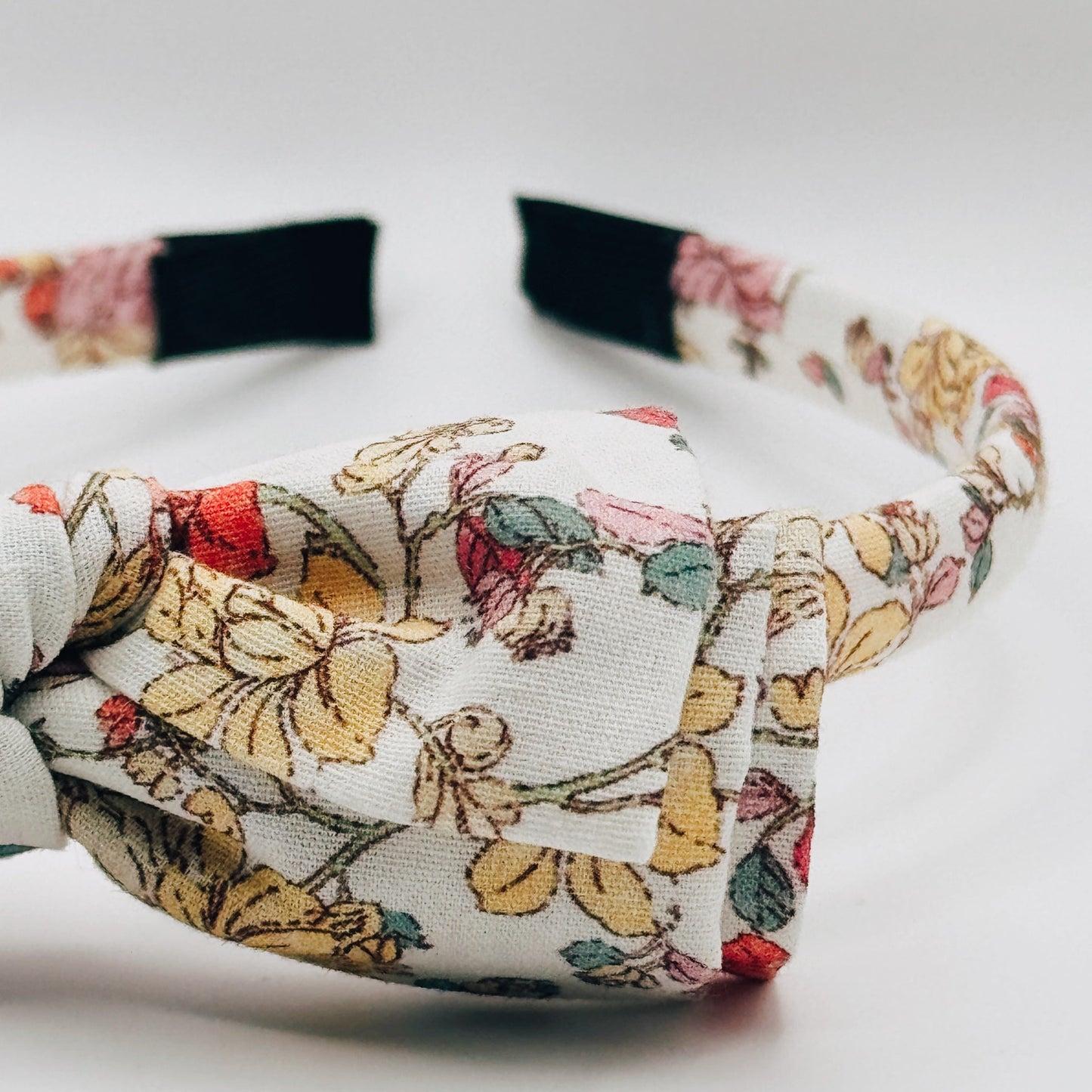 Three Little Bows Headband- Midsummer Vine