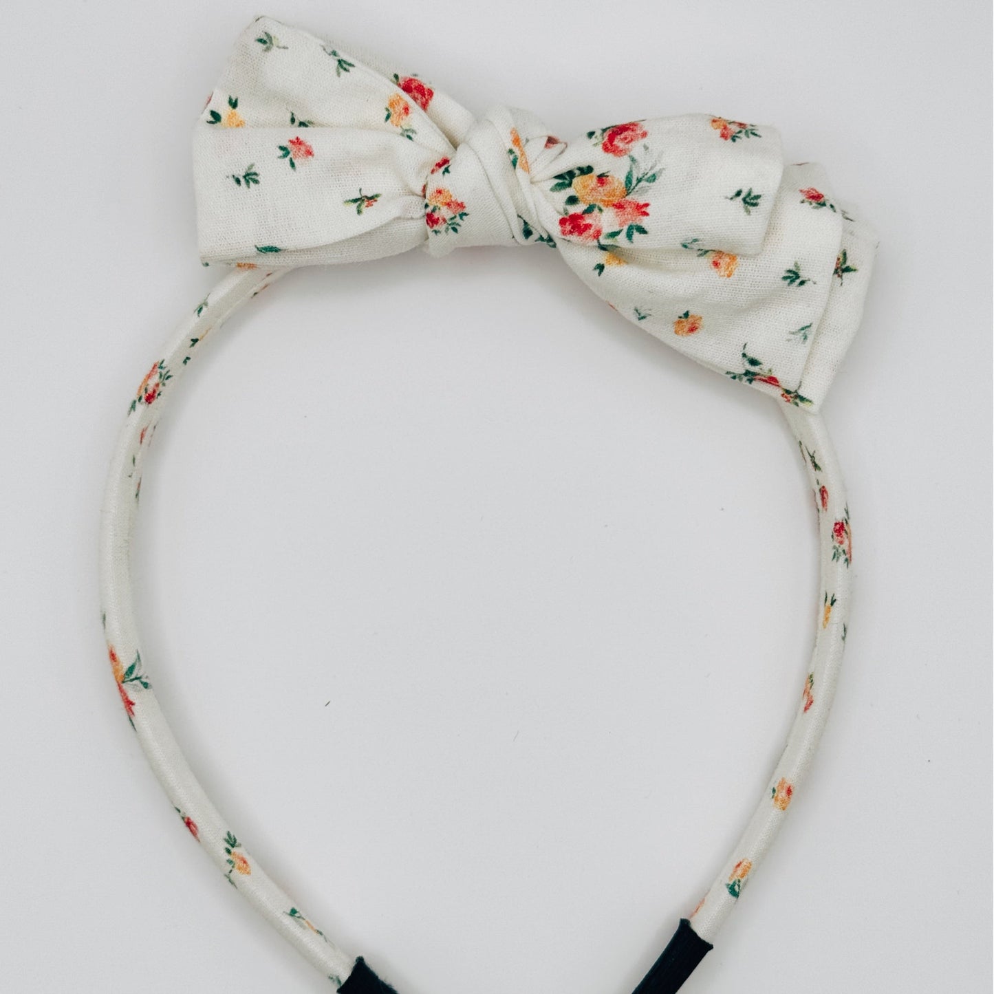Three Little Bows Headband- Heirloom Blooms