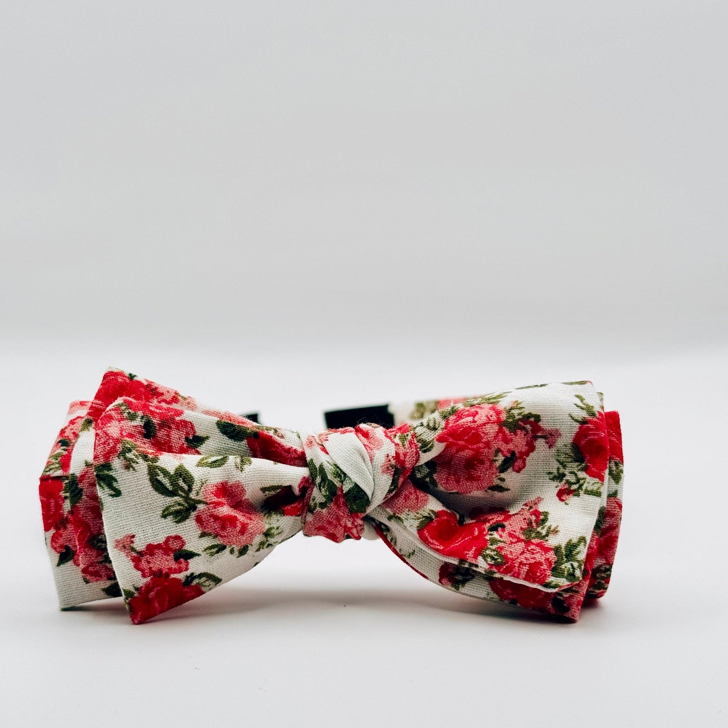 Three Little Bows Headband- Éclosion au jardin des roses