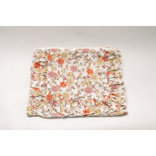 Vintage-Inspired Floral Pouch- Midsummer Vine