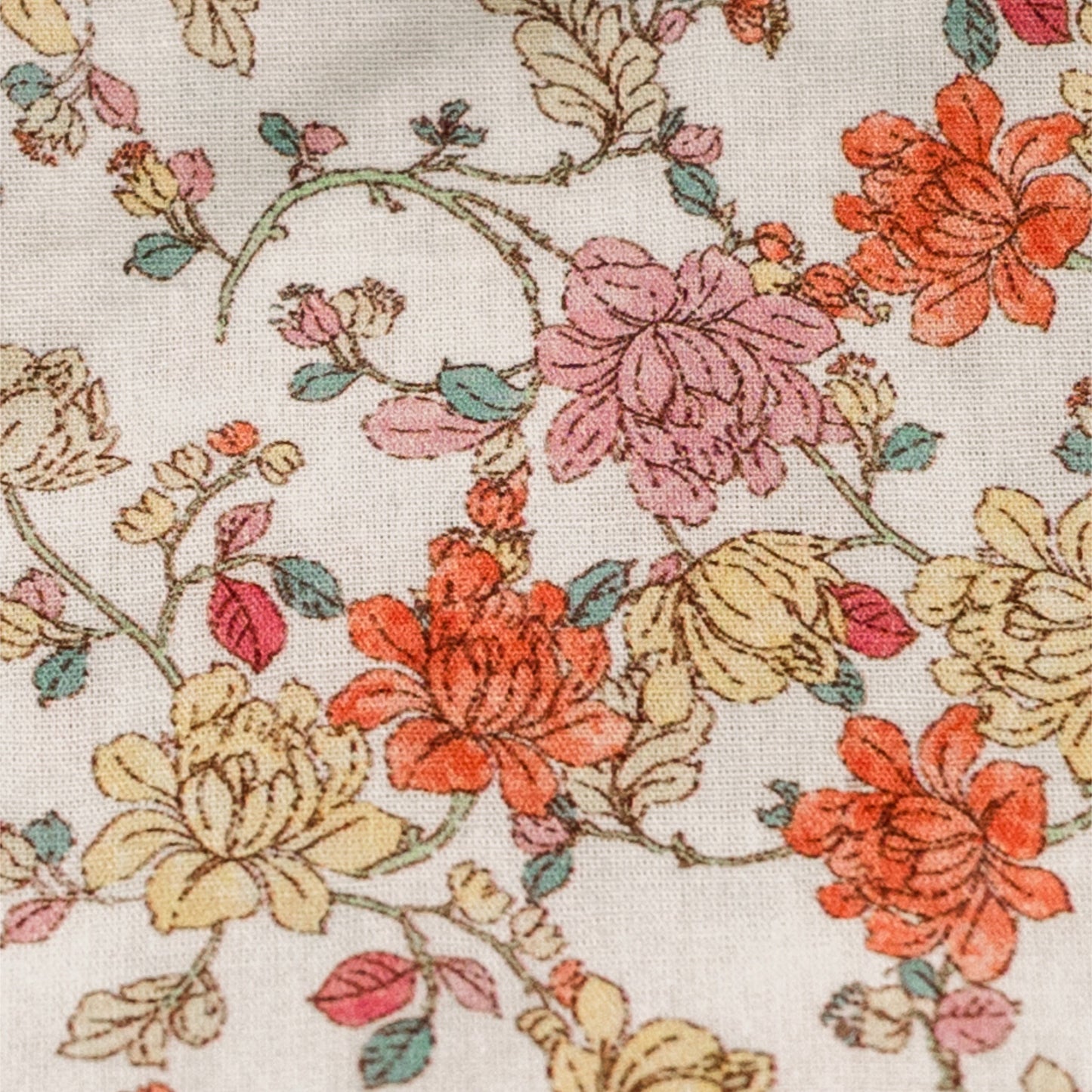 Vintage-Inspired Floral Pouch- Midsummer Vine