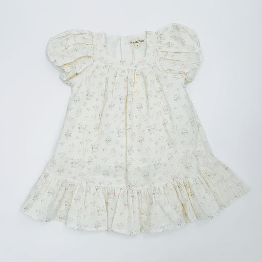 Ruffle Hem Weekend Dress-Cottage Floral