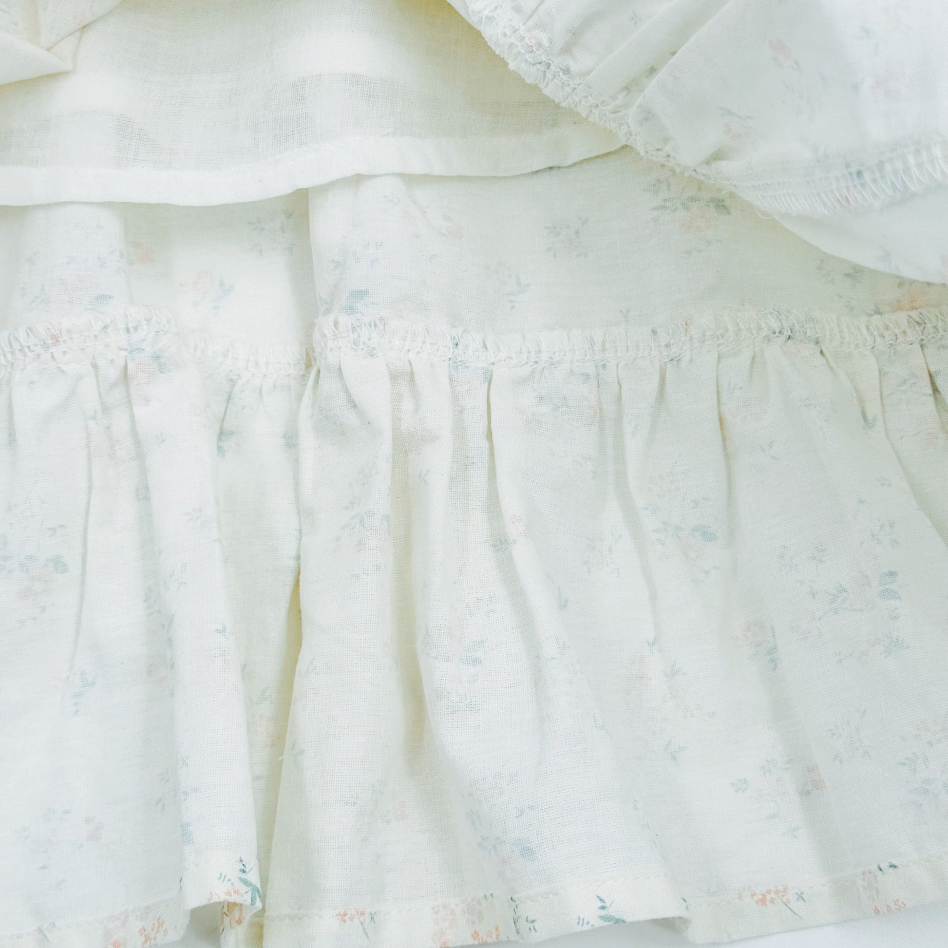 Ruffle Hem Weekend Dress-Cottage Floral