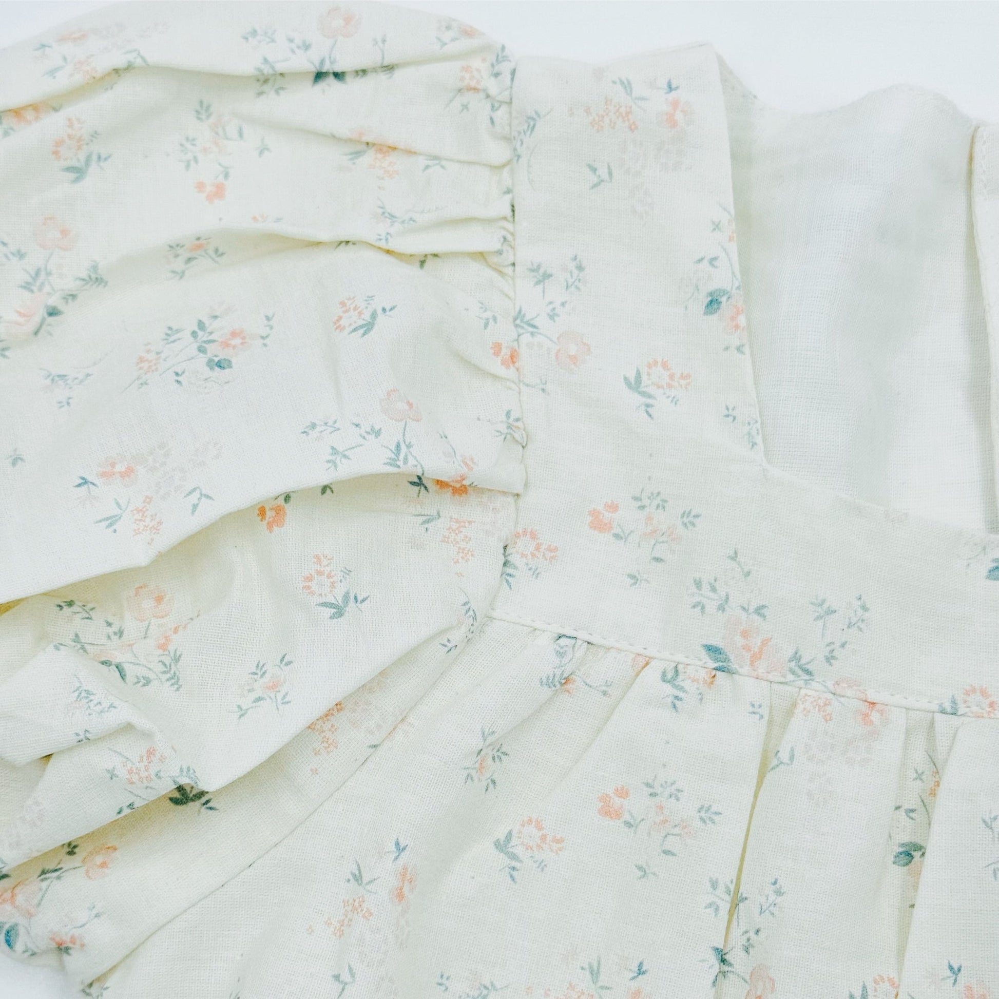 Ruffle Hem Weekend Dress-Cottage Floral