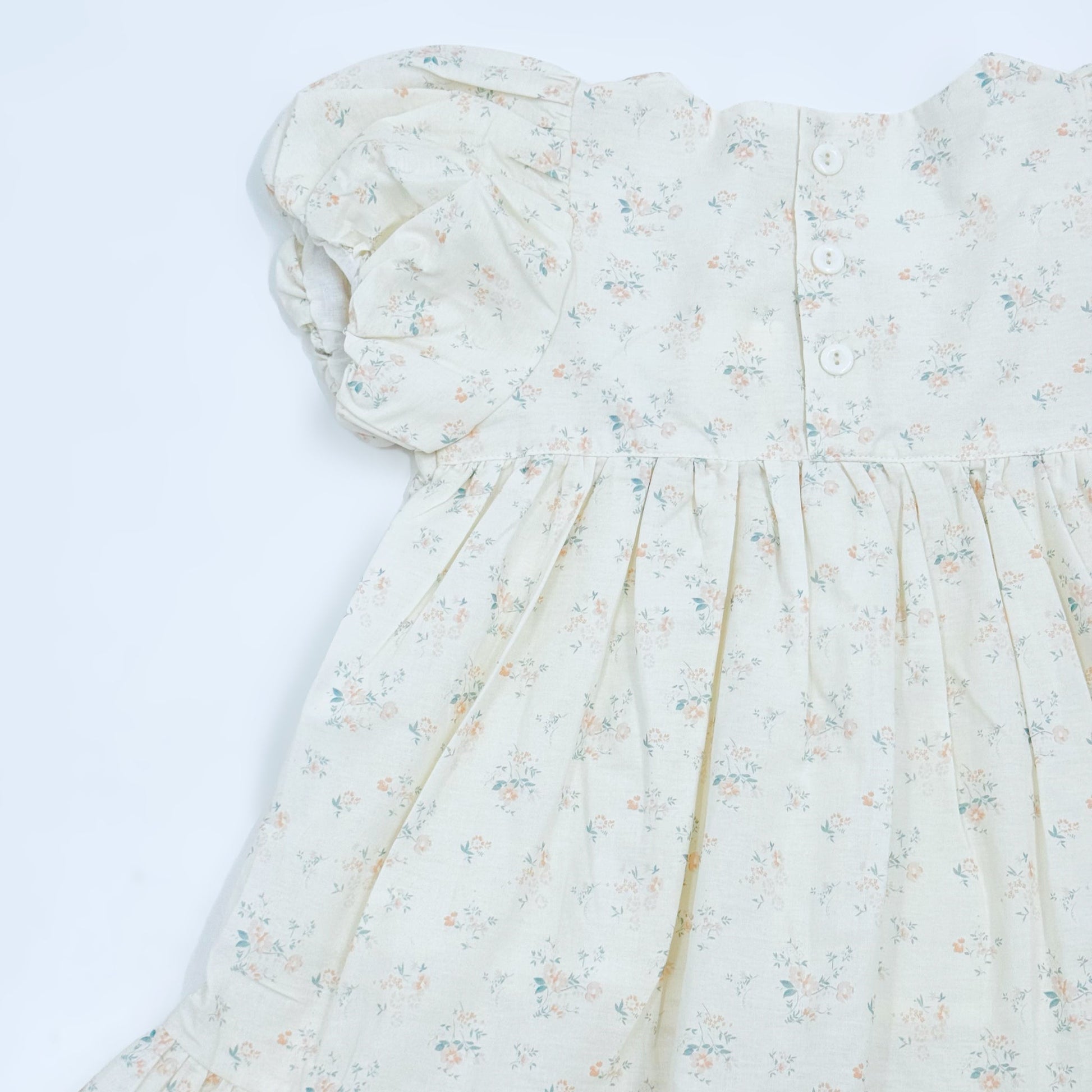 Ruffle Hem Weekend Dress-Cottage Floral