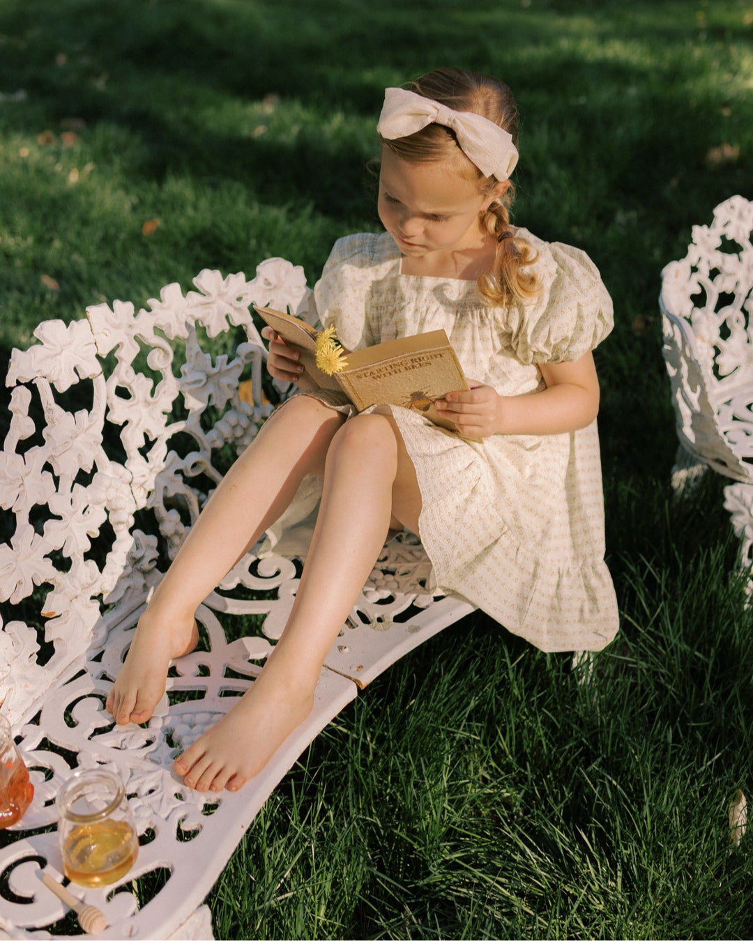 Ruffle Hem Weekend Dress-Blush Vine Stripe