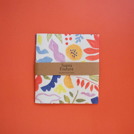 Poppy Garden Swedish Dishcloths, 3-pack