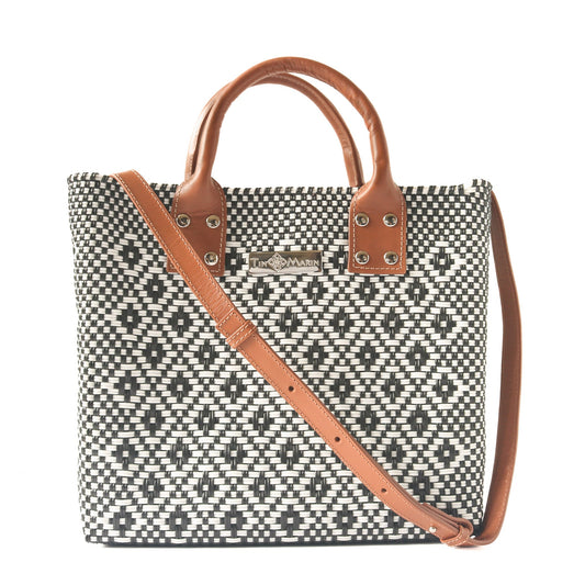 Panda Large Woven Crossbody Bag