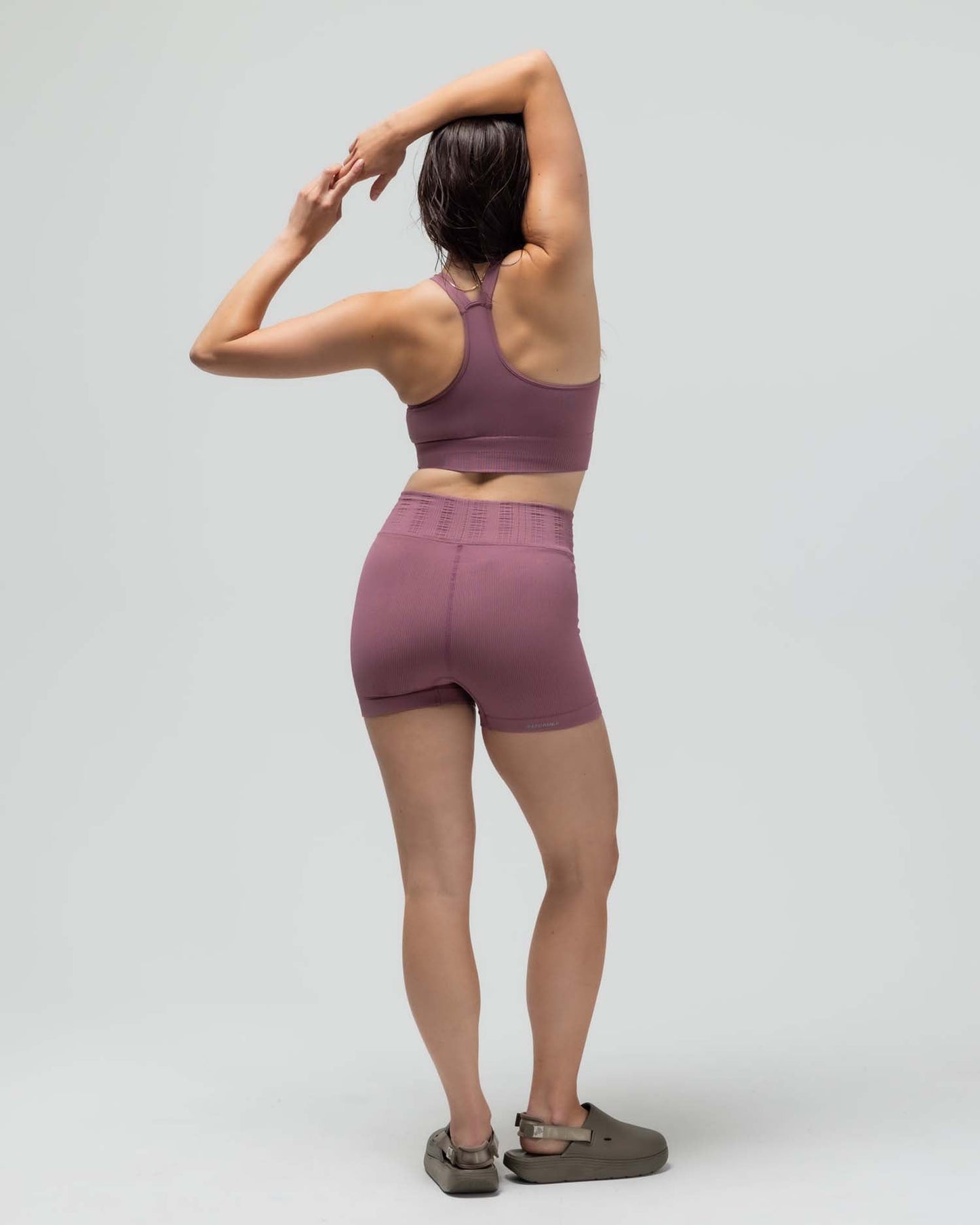RIBBED BIKER SHORT