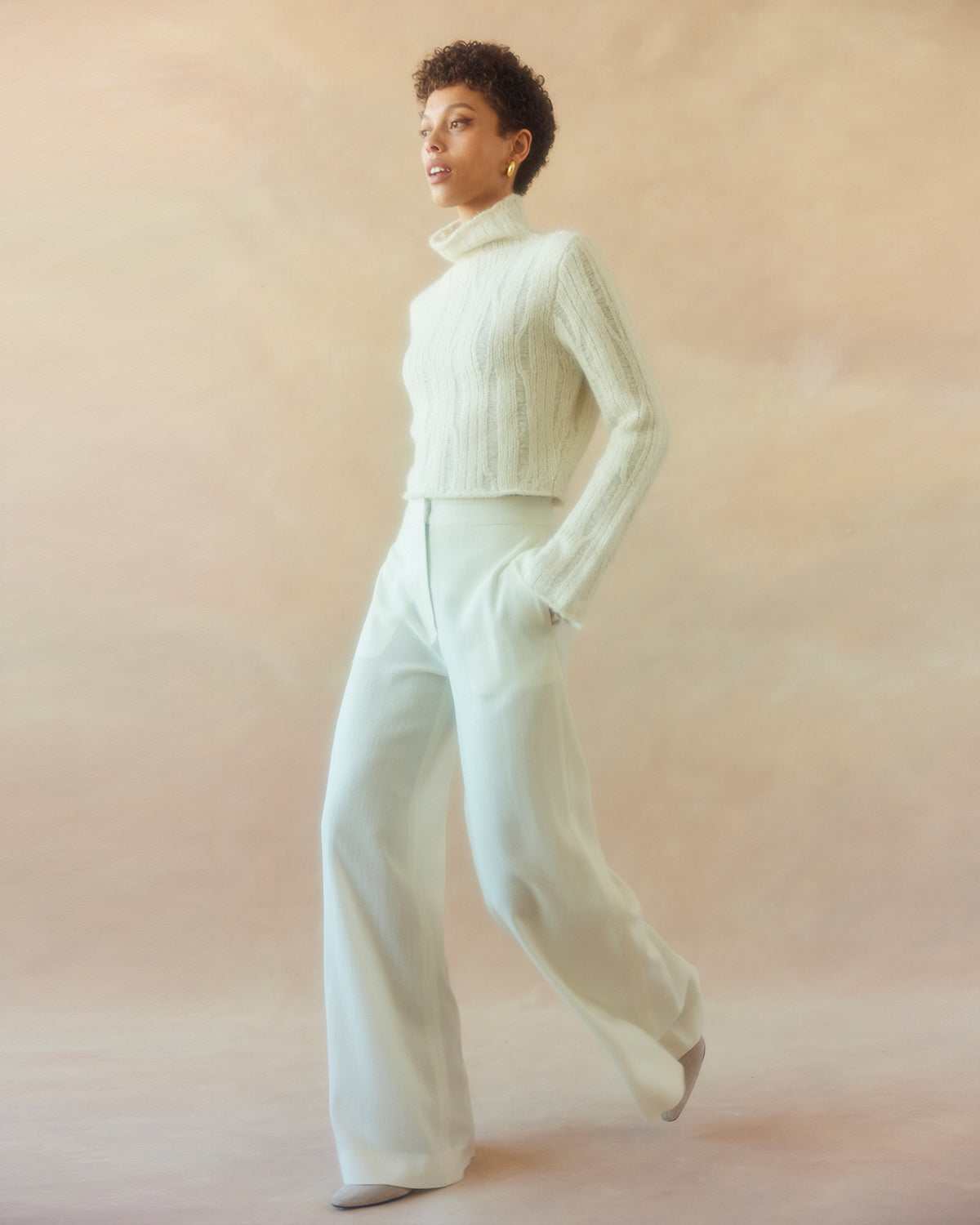 Ribbed Cropped Sweater