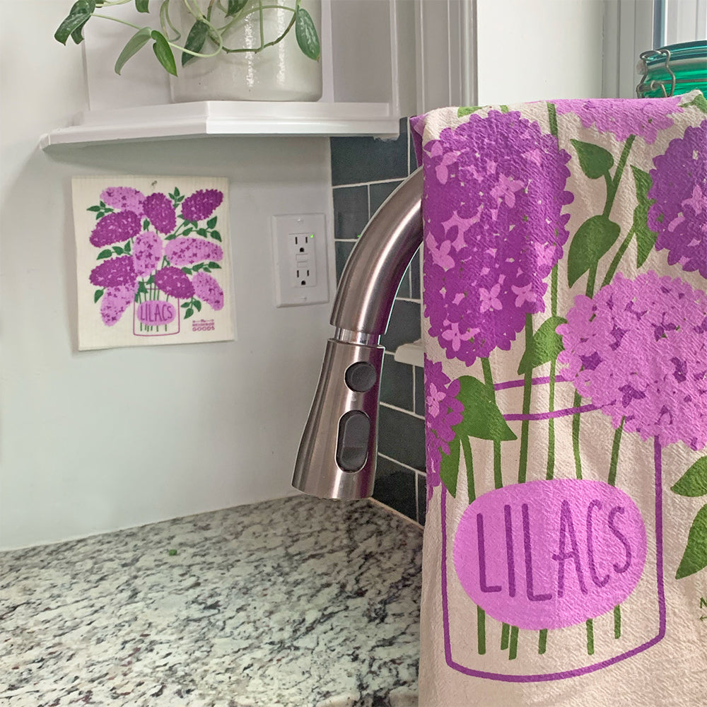 Lilacs Sponge Cloth