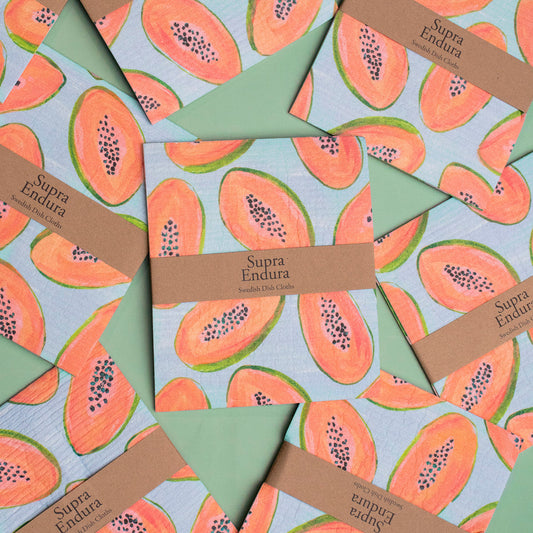 Swedish Dishcloth in Fruit Print, 2-pack