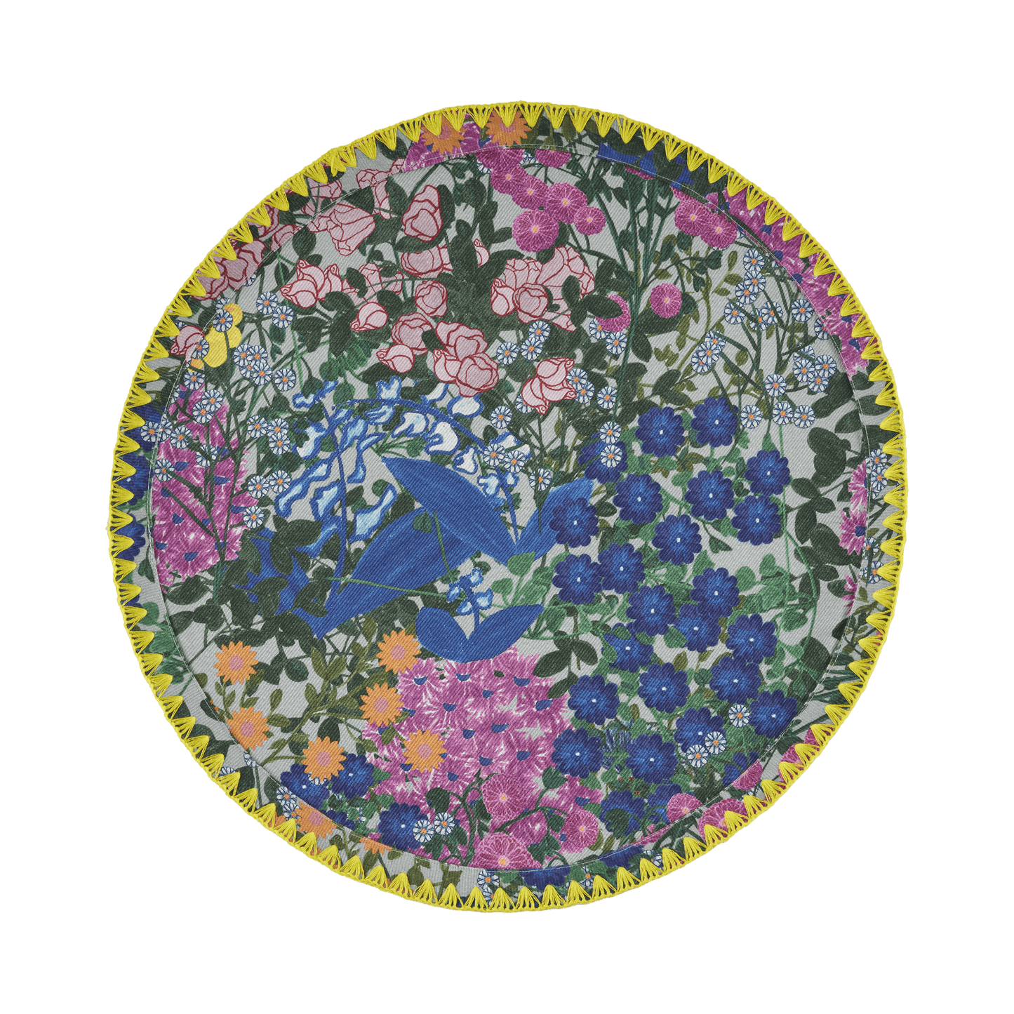 6 Round Placemats Pré Fleuri