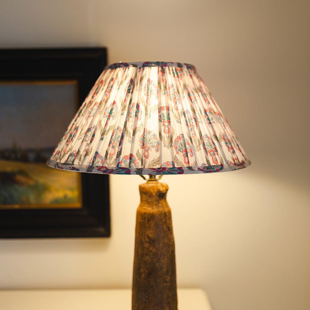 Pleated Lampshade in Laura Print