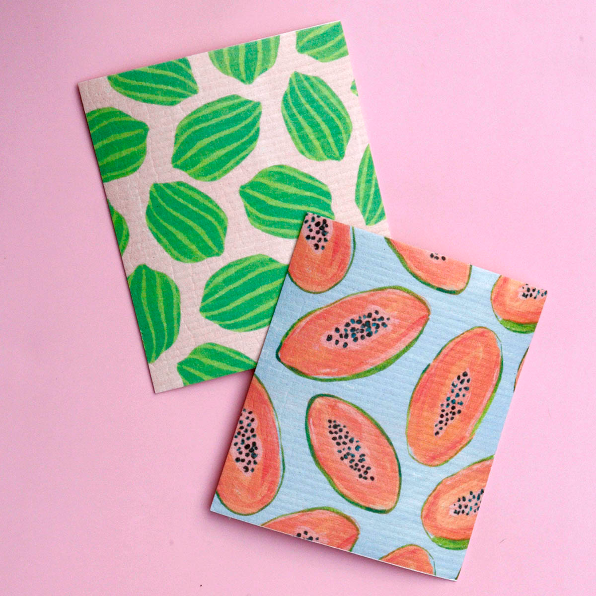 Swedish Dishcloth in Fruit Print, 2-pack