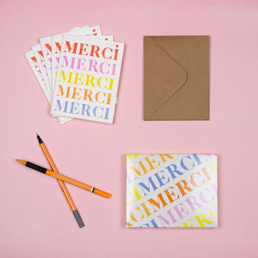 Seed Cards- Merci Print- 8- Pack