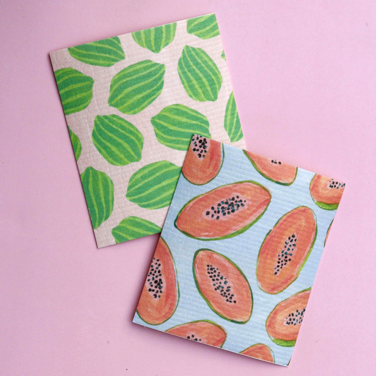 Swedish Dishcloth in Fruit Print, 3-pack