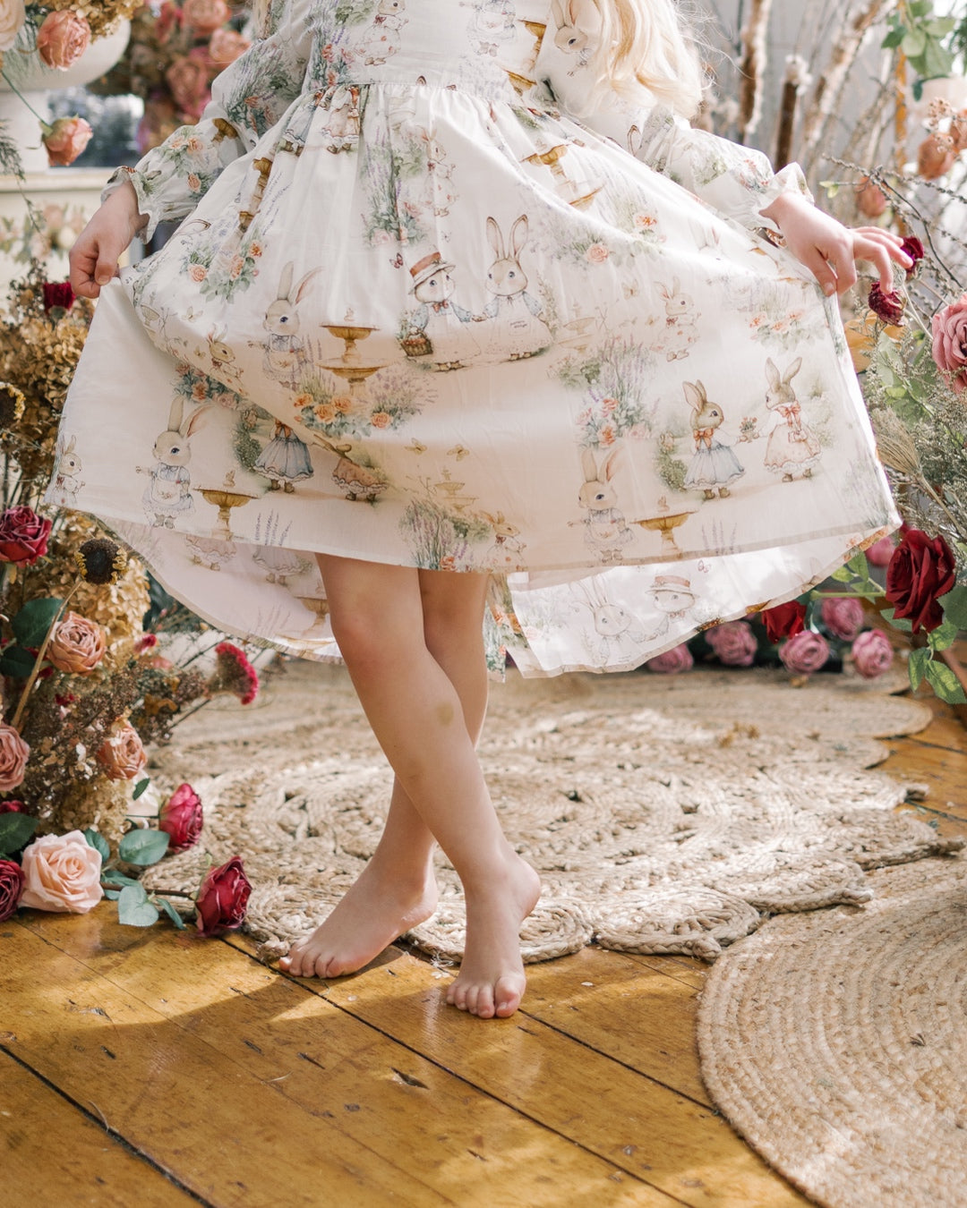 Aoki Dress-Woodland Bunny