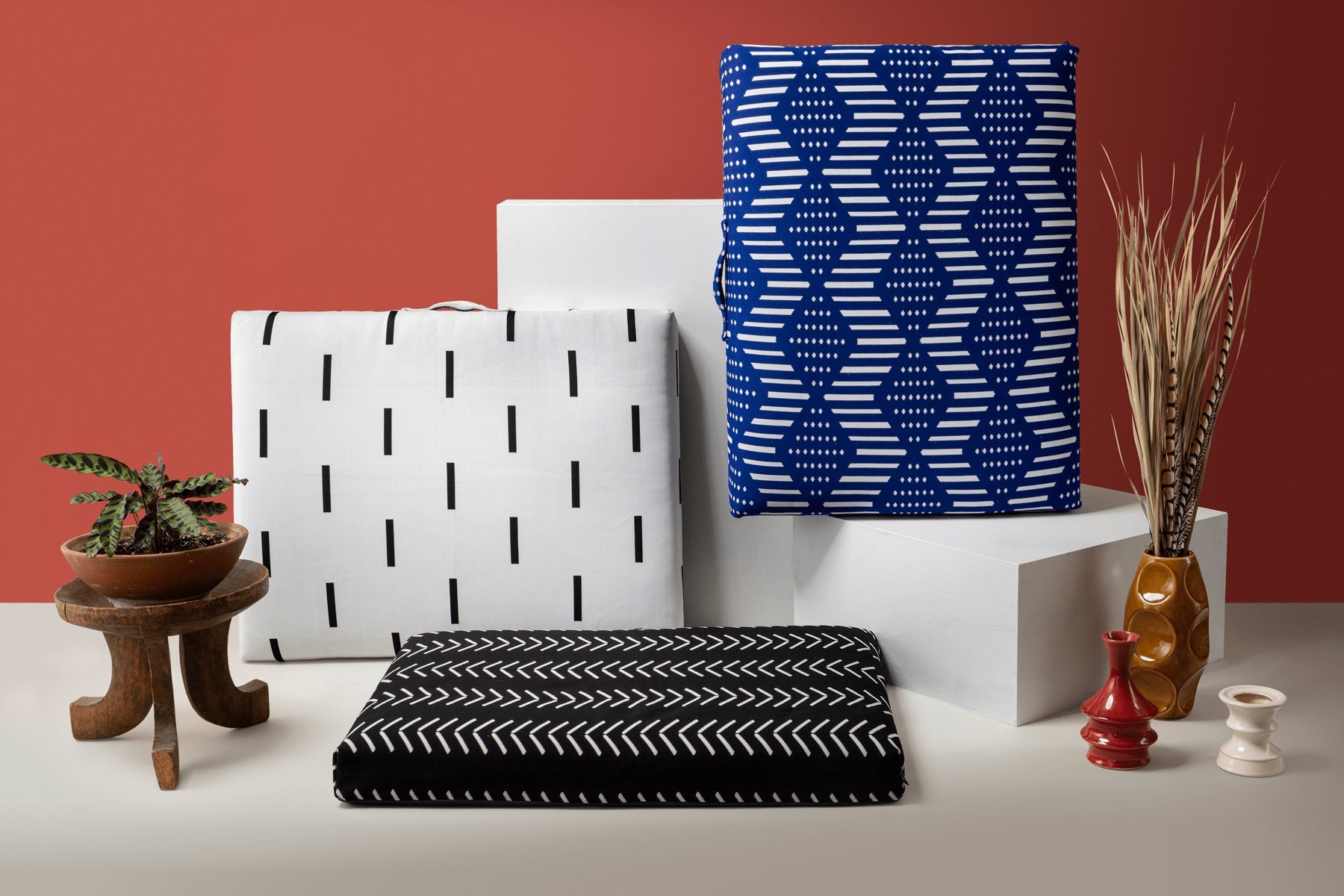 Black Chevron | Boho Dog Bed or Bed Cover