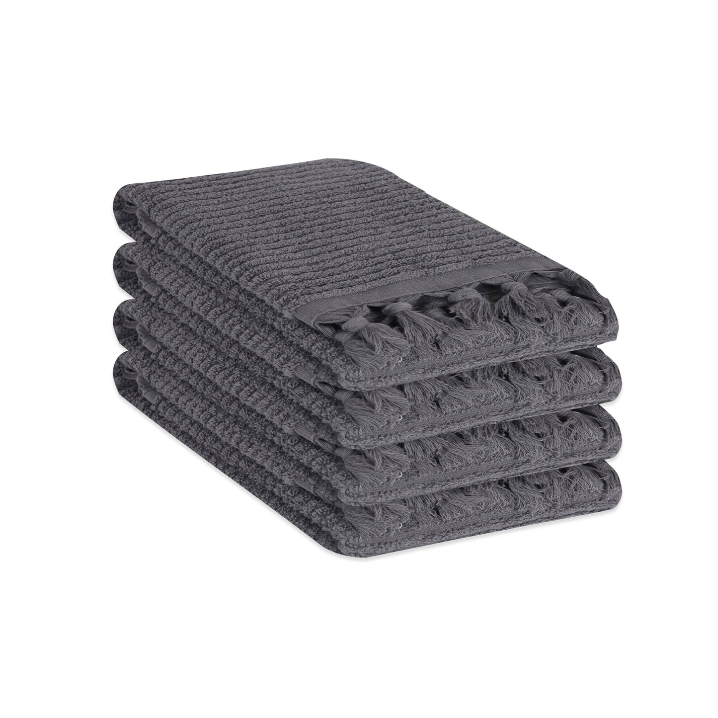 Ribbed Loom Terry Hand Towel Bundle