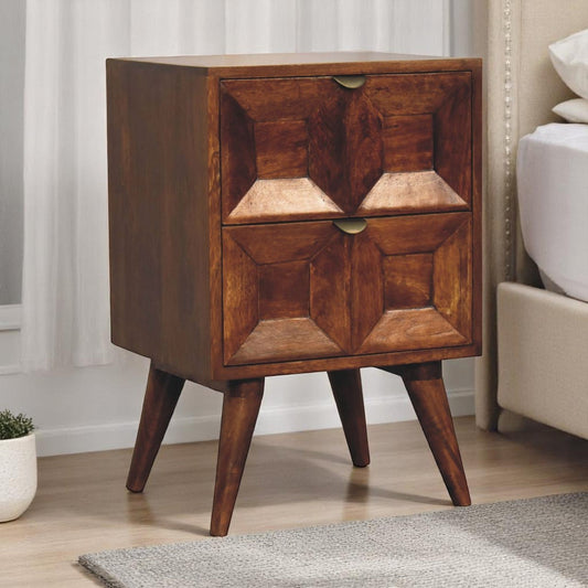Solid Wood Quad Nightstand