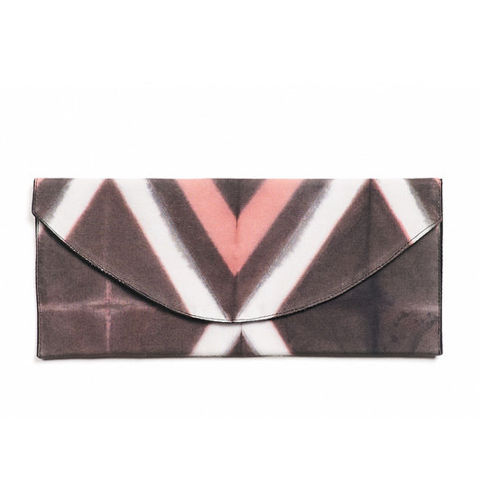 Tisa Black Pink Cotton Shibori Hand Crafted Zero Waste Pouch