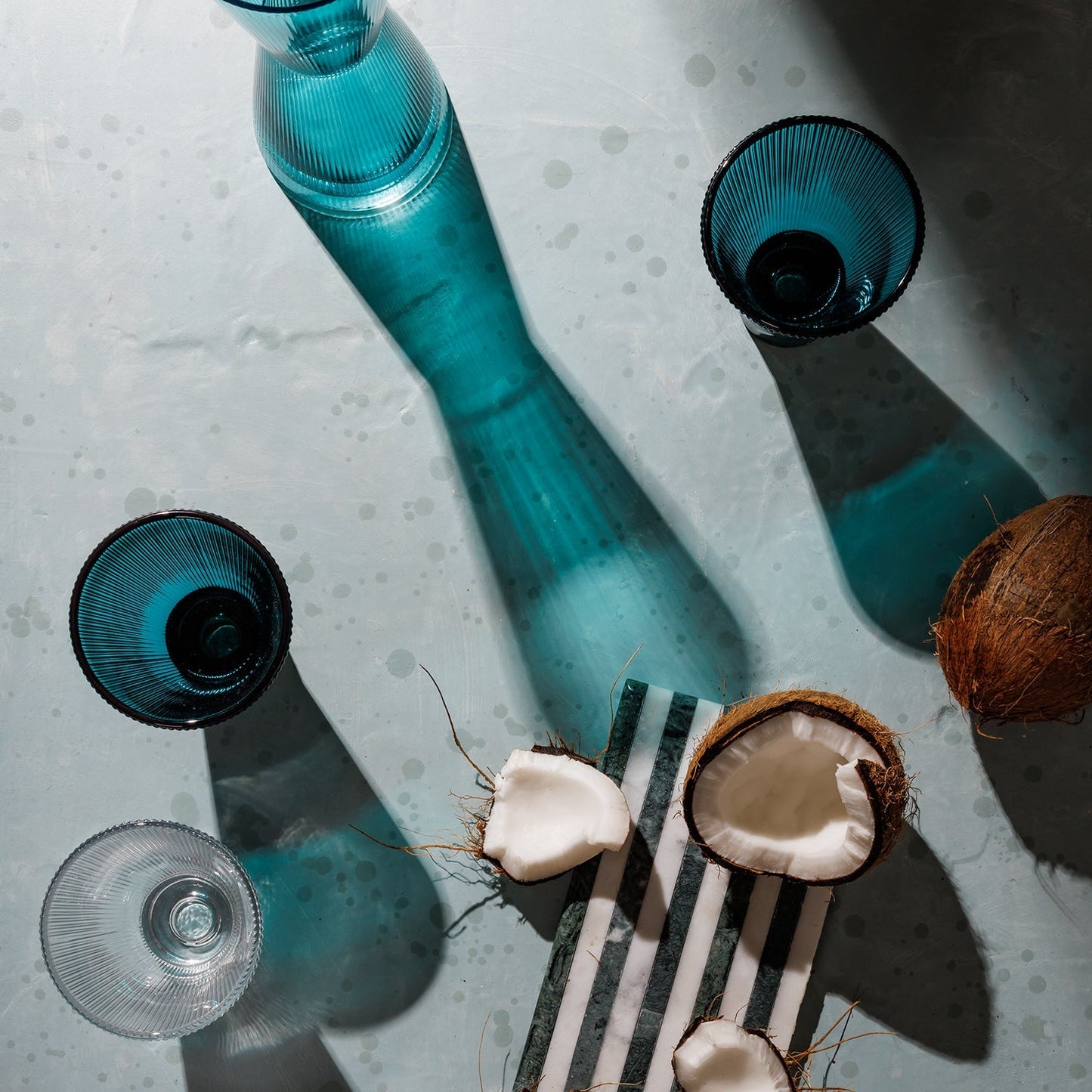 Decanter Drinkware Set - Teal