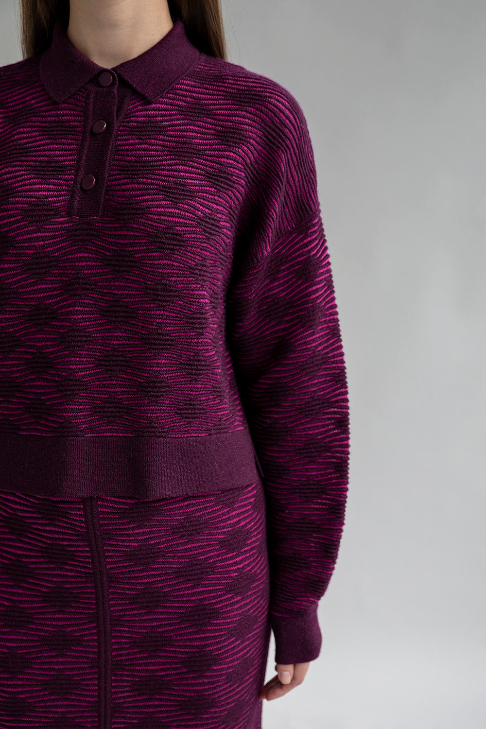AMELIE POLO - FUCHSIA AUBERGINE