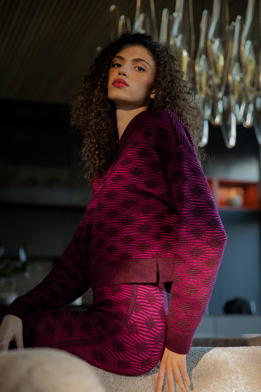 AMELIE POLO - FUCHSIA AUBERGINE