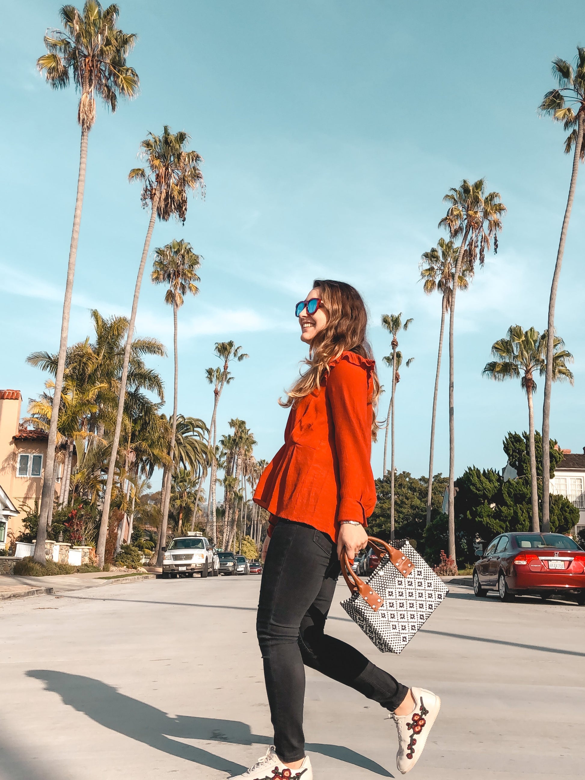 Panda Small Woven Crossbody Bag