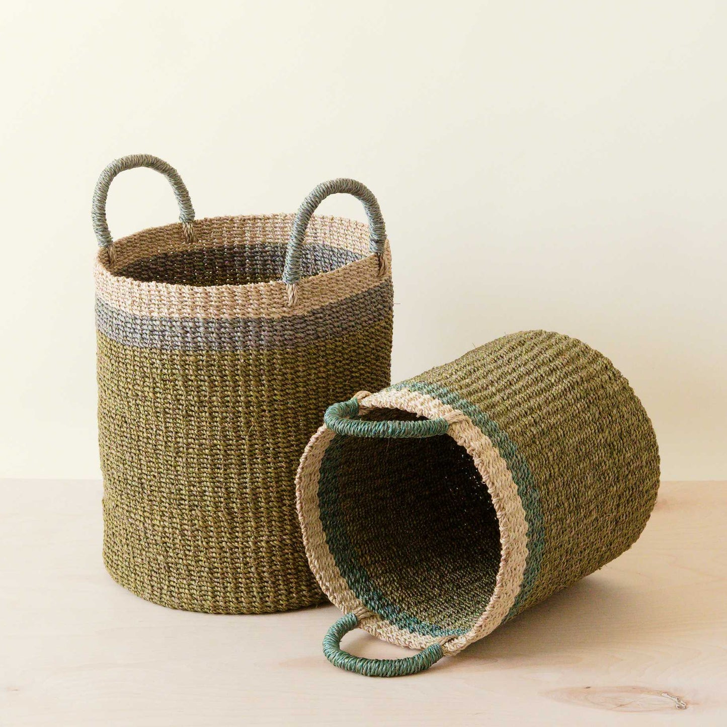 S/2 Olive Baskets with Handle