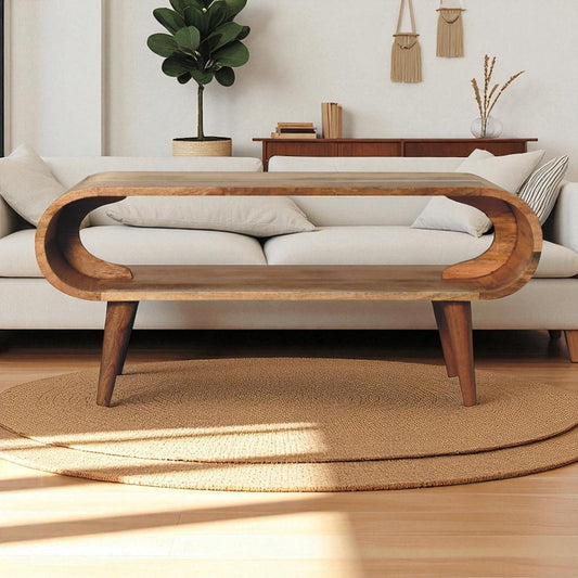 Amaya Nordic Style Oak-ish Coffee Table