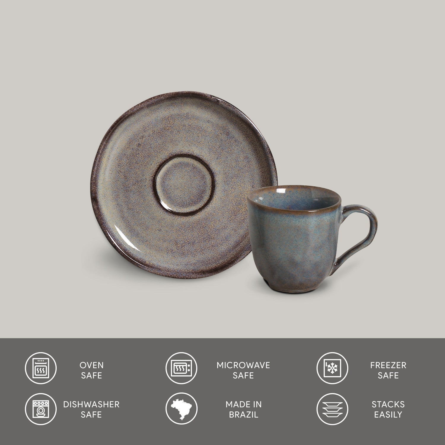 Coffee Cup & Saucer Set of 6