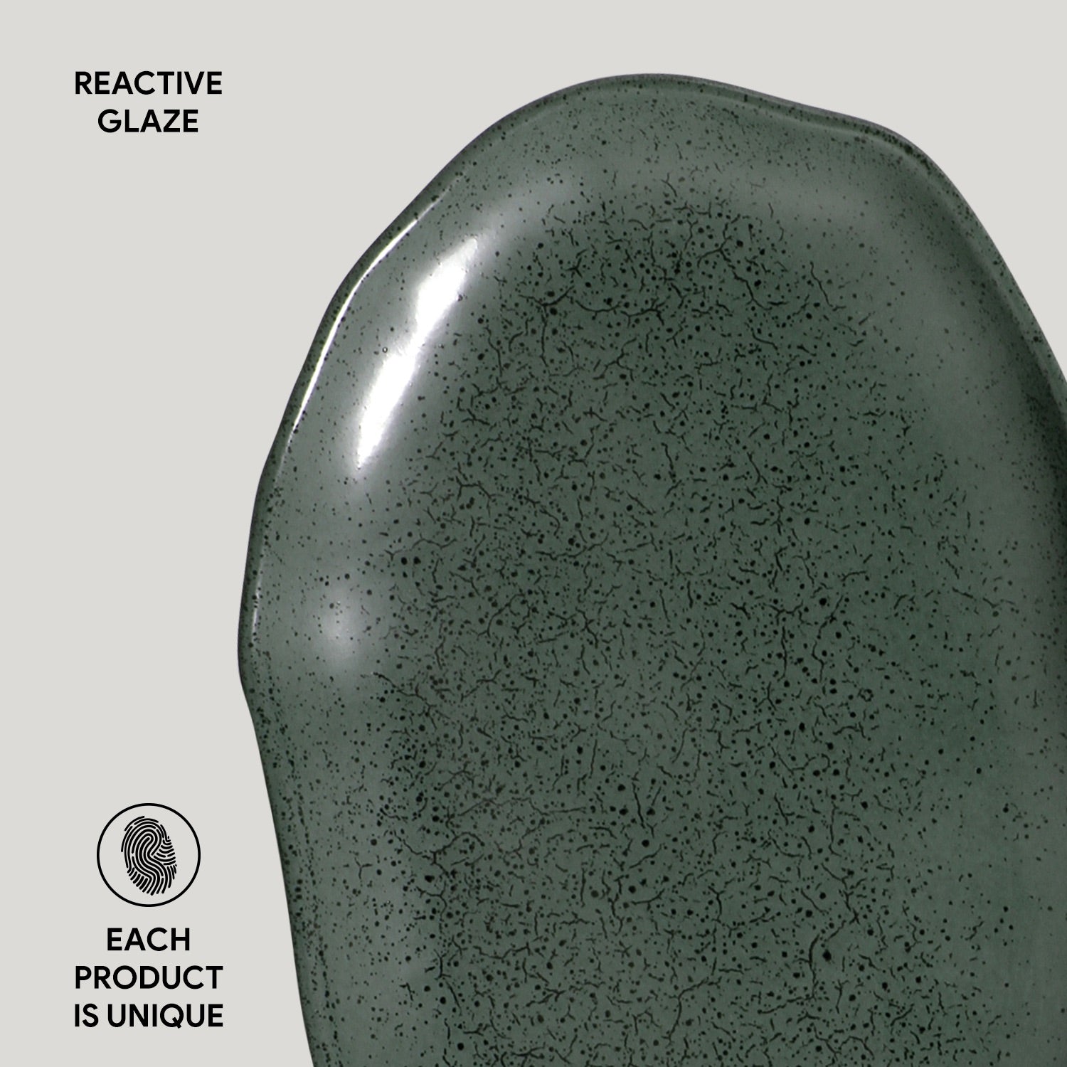 Shallow Bio Oval Platter Medium Set of 4