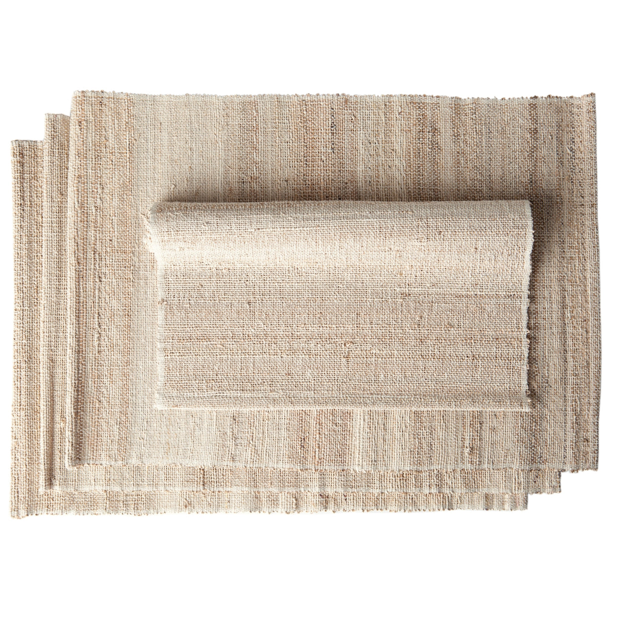 Biscotti Placemats. Set of 4. Banana Stem Fiber - Handwoven - Fair Trade - Artisan Made