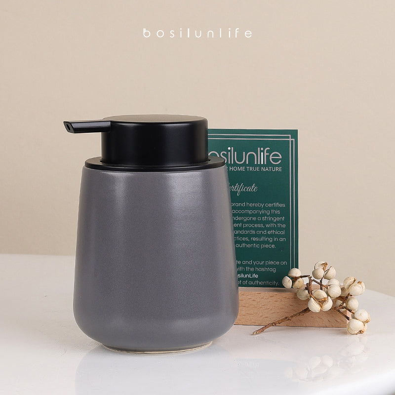 Liquid Soap Dispenser Large Sustainable Ceramic