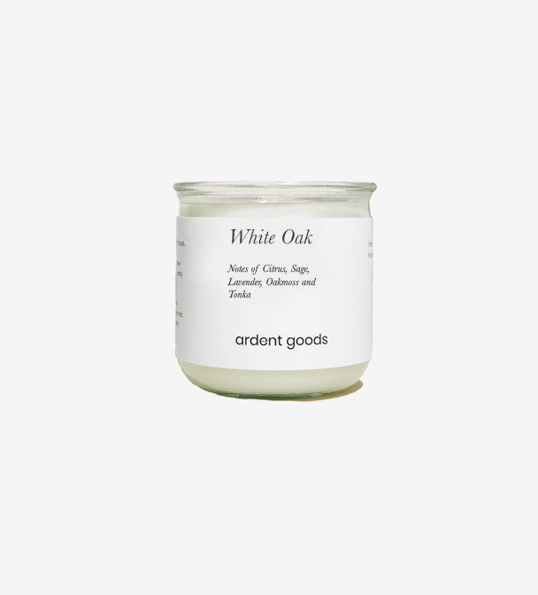 White Oak Spanish Glass Candle