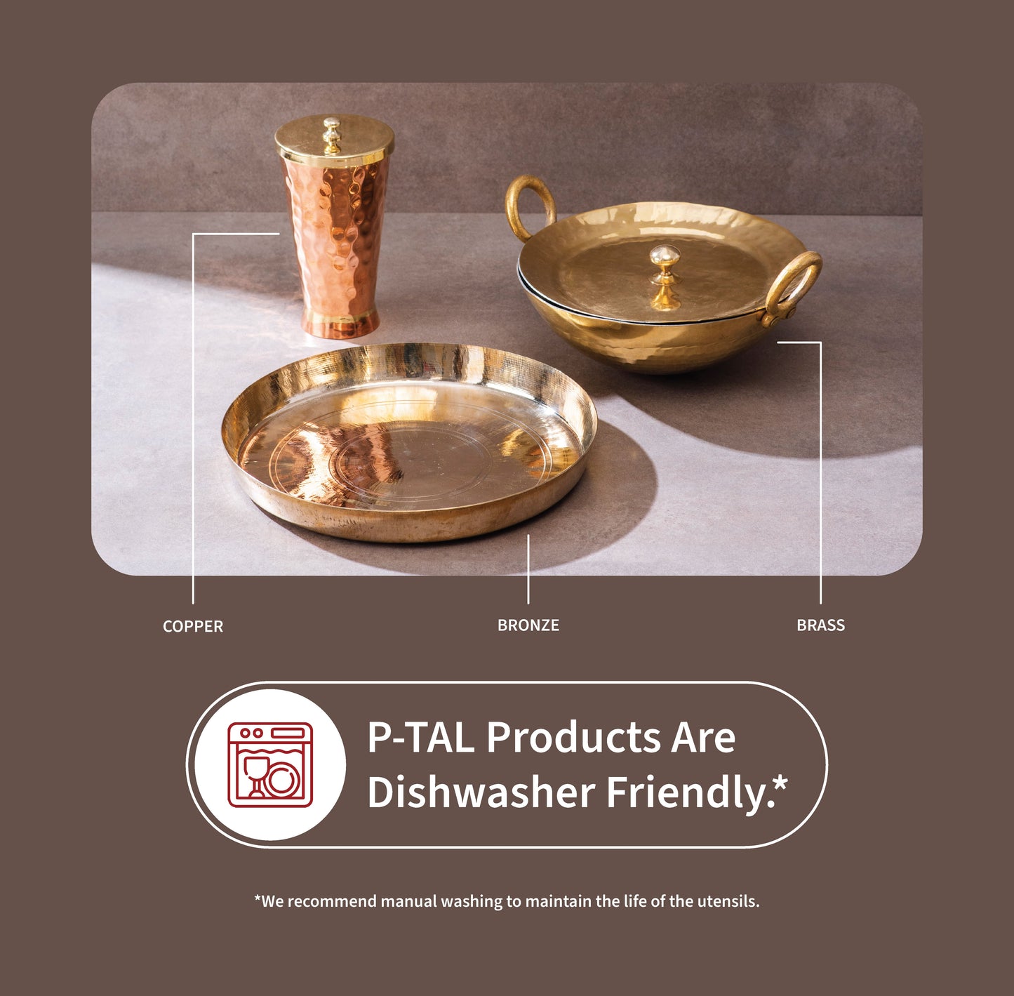 Copper Hammered Lagan/ Wide and shallow copper cooking vessel/ Copper Hammered Braiser - Copper Chafing Dish