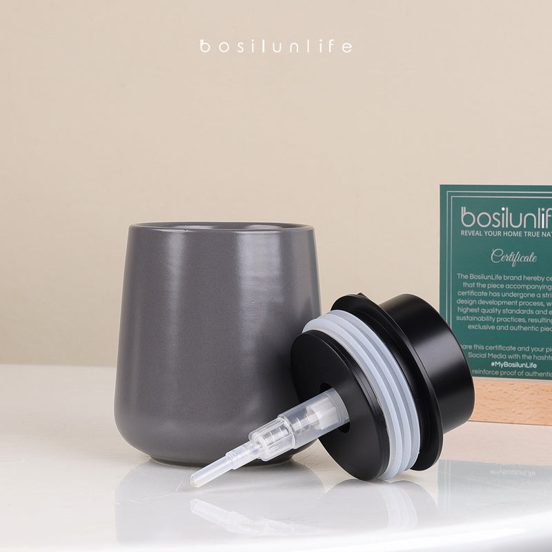 Liquid Soap Dispenser Large Sustainable Ceramic