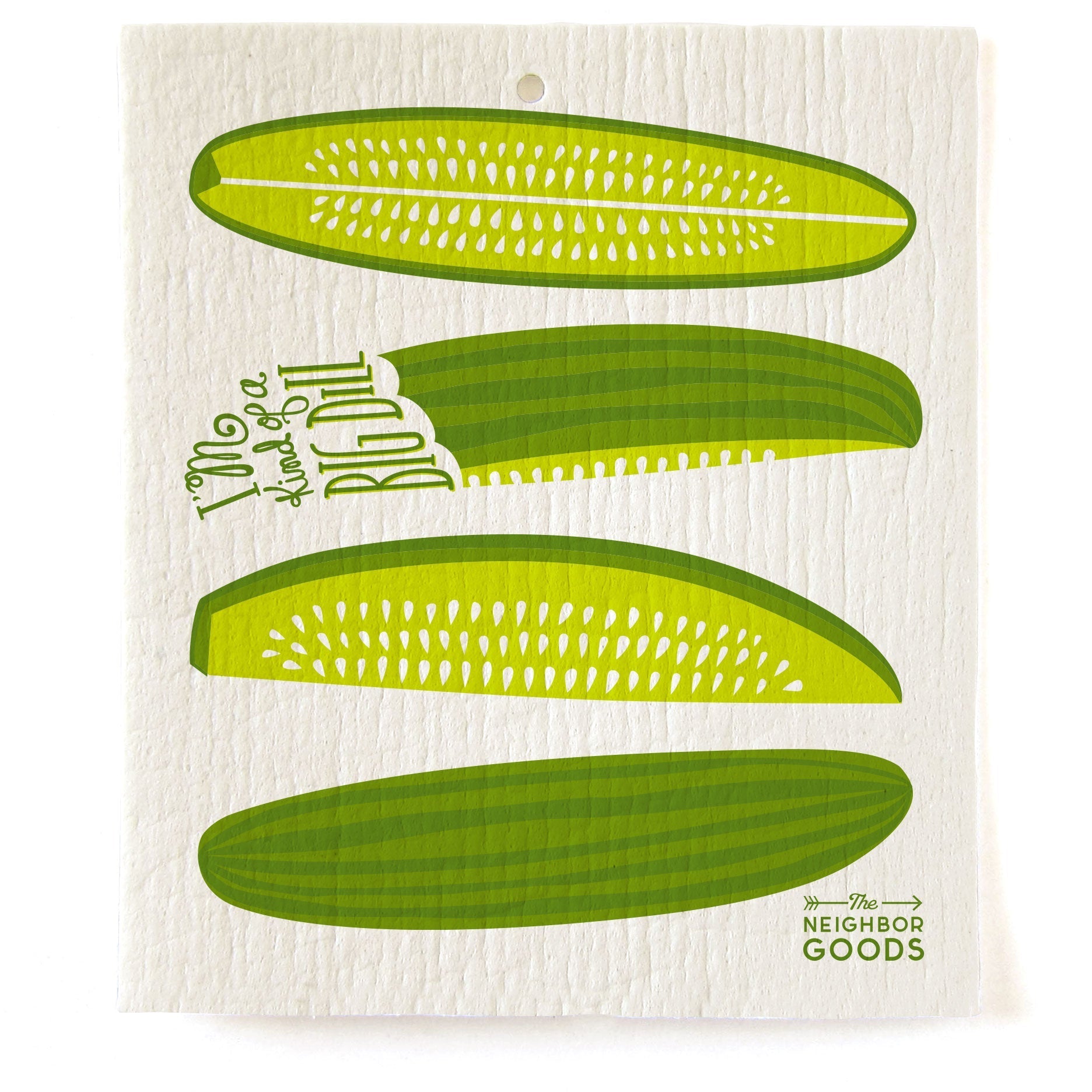 Pickle Dish Towel + Sponge Cloth Gift Set