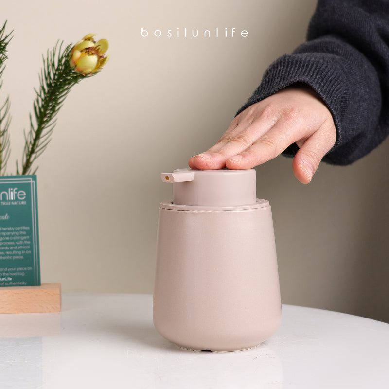 Liquid Soap Dispenser Large Sustainable Ceramic