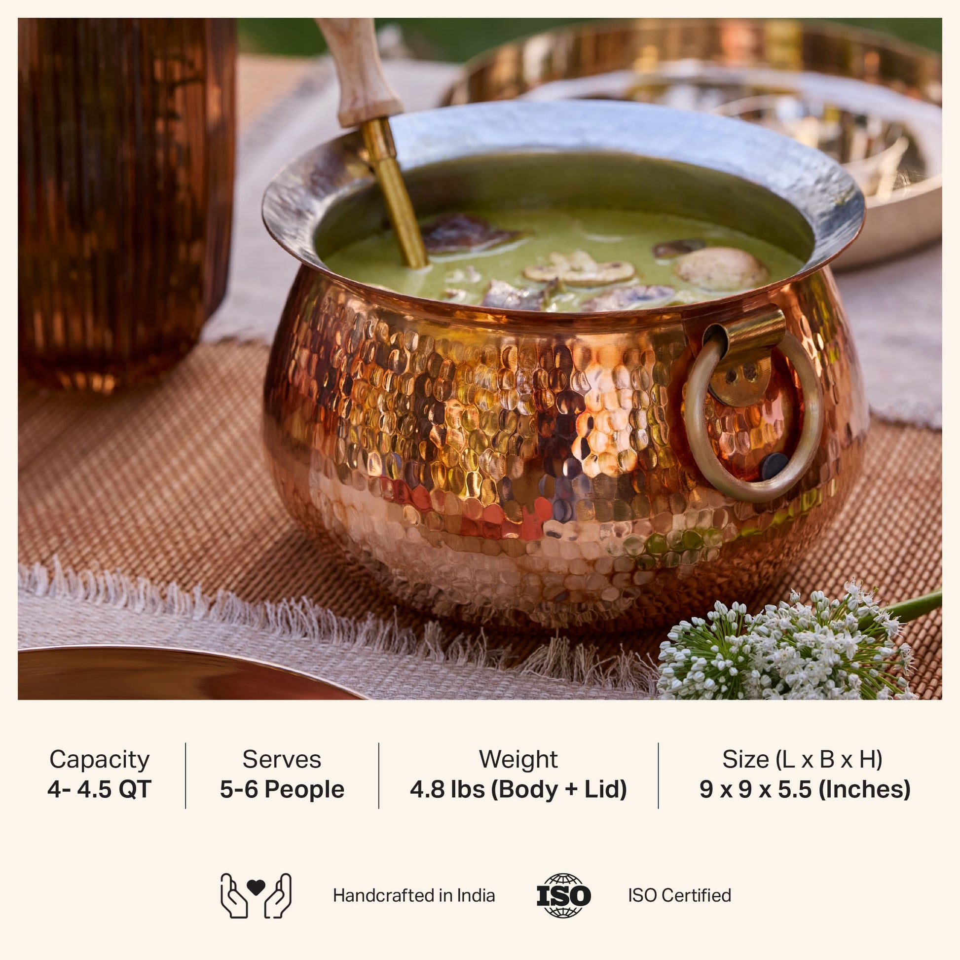 Copper Cookware Combo Set