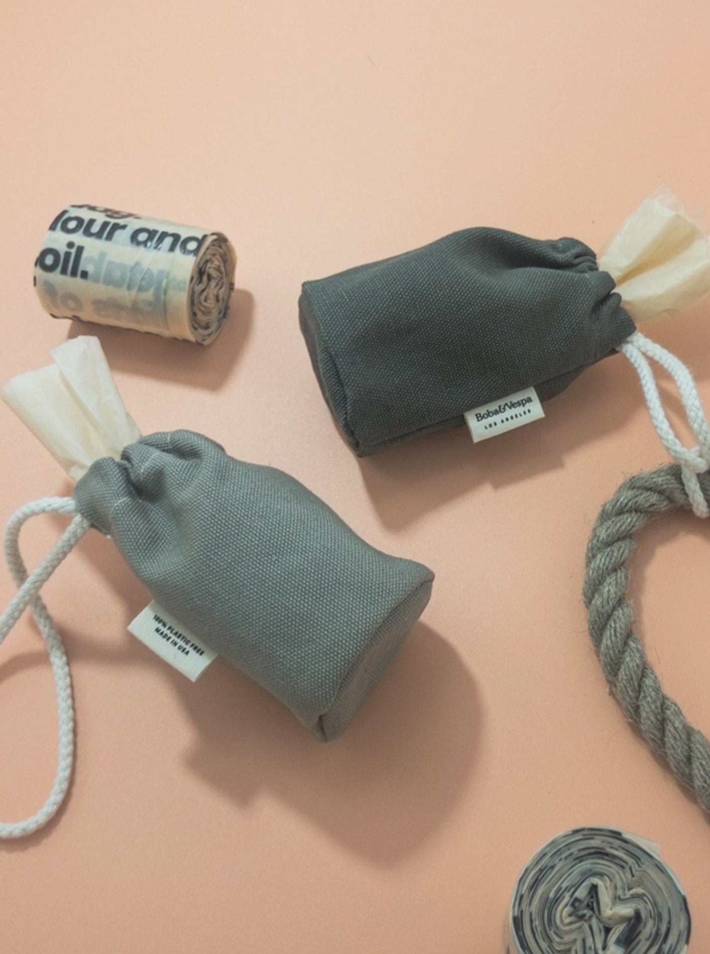 CLOTH POOP BAG HOLDER